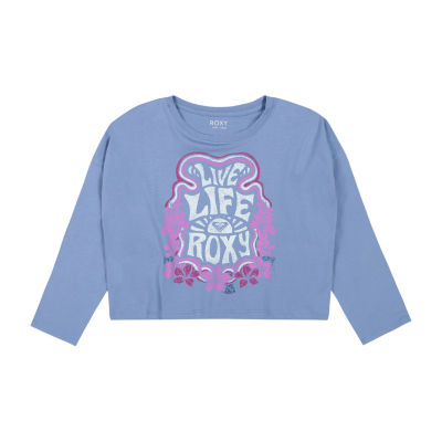 Roxy Big Girls Crew Neck Long Sleeve Graphic T-Shirt