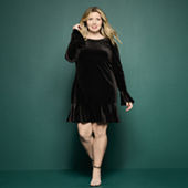 Junior plus size black dresses best sale