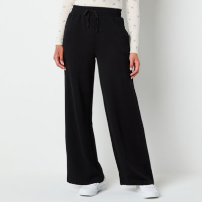 Arizona Scuba Womens Wide Leg Drawstring Pant - Juniors