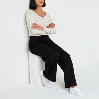 Arizona Scuba Womens Juniors Wide Leg Drawstring Pant