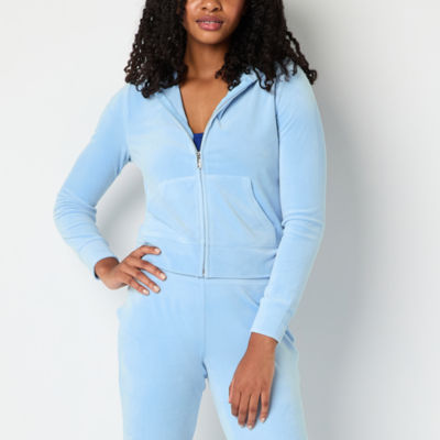 Juicy By Juicy Couture Hooded Lightweight Womens Juniors Casual Track Jacket