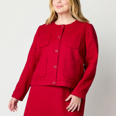 Liz Claiborne Womens Classic Fit Suit Jacket Plus