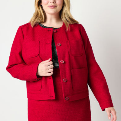 Liz Claiborne Womens Classic Fit Suit Jacket Plus
