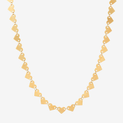 Gold Addiction Womens 14K Gold 18 Inch Link Necklace