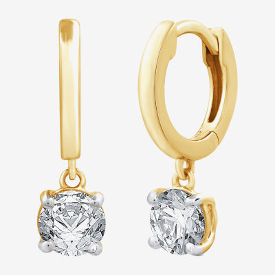 Yes, Please! Womens Lab Created White Sapphire Sterling Silver 2 Pair Jewelry Set