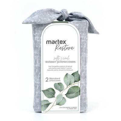 Martex Restore Echo 300tc Wrinkle Resistant Temperature Regulating Pillowcase