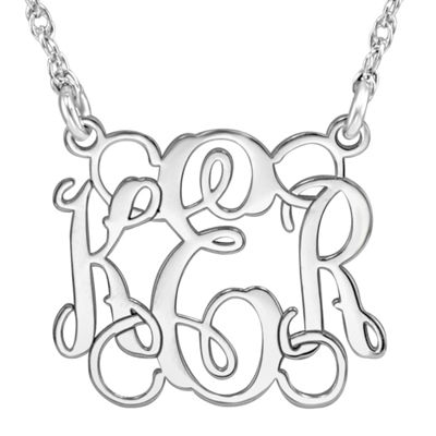 Personalized 15mm Script Monogram Necklace