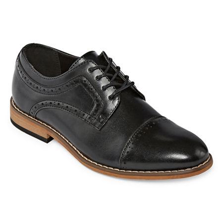 Stacy Adams Dickinson Little & Big Kid Boys Cap Oxford Shoes, 2 Medium, Black