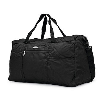ZAJAIO Large Size Black Foldable Travel Duffel Bag Large Foldable