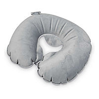 Samsonite Compact Inflatable Travel Pillow with Pouch (Charcoal)