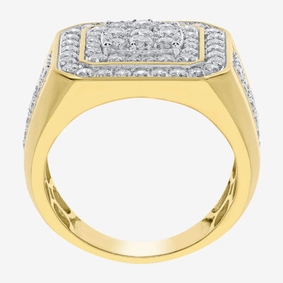 Mens CT. T.W. Mined Diamond 10K Gold Fashion Ring