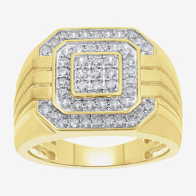 Mens CT. T.W. Natural Diamond 10K Gold Fashion Ring