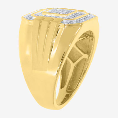 Mens CT. T.W. Natural Diamond 10K Gold Fashion Ring