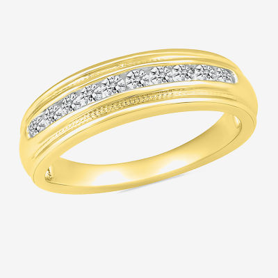 3.5MM 1/2 CT. T.W. Natural White Diamond 14K Gold Wedding Band