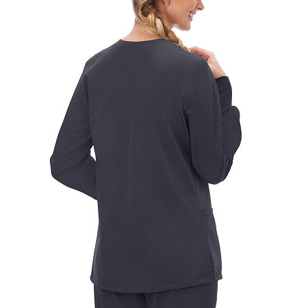 Fundamentals By White Swan 14740 Warm-Up Womens Scrub Jacket, X-small, Gray