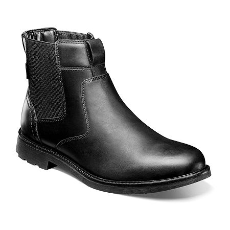 Nunn Bush Mens 1912 Pt Chelsea Flat Heel Chelsea Boots, 10 Medium, Black