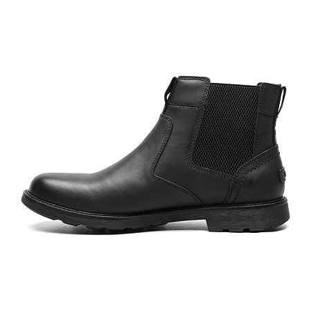 Nunn Bush Mens 1912 Pt Chelsea Flat Heel Chelsea Boots, 10 Medium, Black