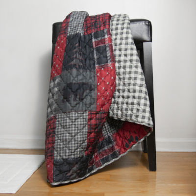Your Lifestyle By Donna Sharp Red Forest Washable Reversible Lightweight Throw