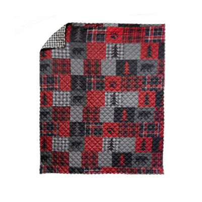 Your Lifestyle By Donna Sharp Red Forest Washable Reversible Lightweight Throw