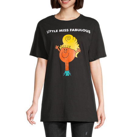  Juniors Little Miss Fabulous Womens Crew Neck Short Sleeve Graphic T-Shirt