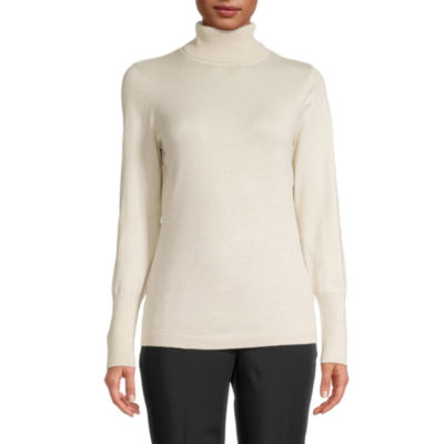 Worthington Tall Womens Turtleneck Long Sleeve Pullover Sweater, Color ...