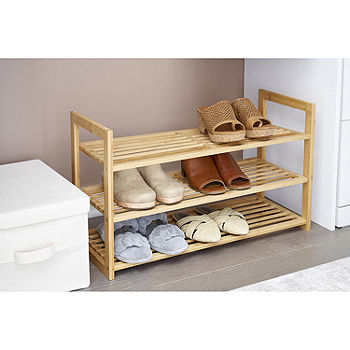 Home Expressions Bamboo 3-Shelf Riser, Color: Cream - JCPenney