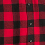 St. John's Bay Dexterity Mens Long Sleeve Easy-on + Easy-off Adaptive Classic Fit Flannel Shirt