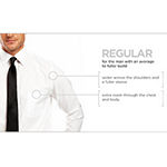 Stafford Smart Tech Mens Long Sleeve Wrinkle Free Stretch Moisture Wicking Dress Shirt