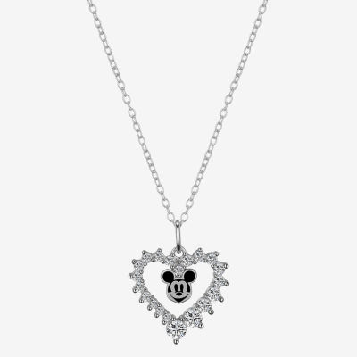 Mickey mouse heart on sale necklace