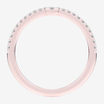(G-H / Si1-Si2) Womens 1/6 CT. T.W. Lab Grown White Diamond 14K Gold Wedding Band