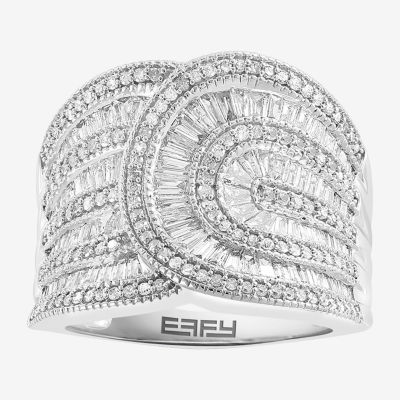 Effy Final Call Womens Natural White Diamond 14K Gold Band