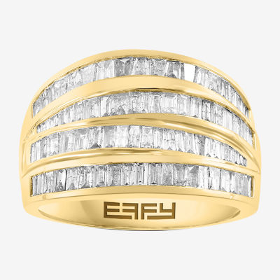 Womens Natural White Diamond 14K Gold Band