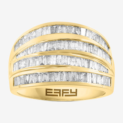 Natural White Diamond 14K Gold Band