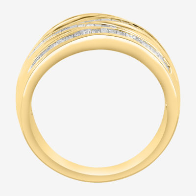 Natural White Diamond 14K Gold Band