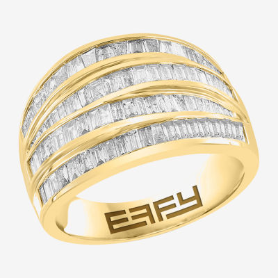 Natural White Diamond 14K Gold Band