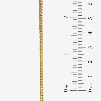 Made in Italy Unisex Adult 14K Gold Inch Curb Chain Necklace