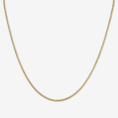 Made in Italy 14K Gold 18 Inch Hollow Curb Chain Necklace