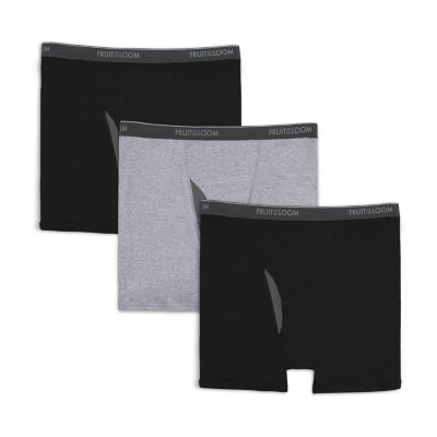 Fruit of the Loom Crafted Comfort Mens 3 Pack Boxer Briefs