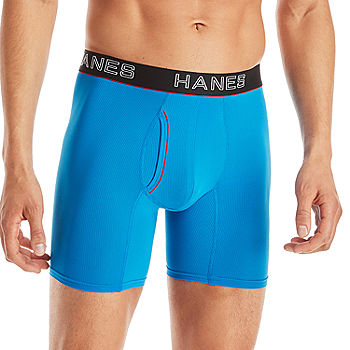 Hanes Boxer Briefs, Cool Dri Moisture-Wicking Underwear, Cotton No