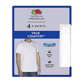 Stafford Dry + Cool Breathable Mesh Mens 4 Pack Short Sleeve Crew Neck  Moisture Wicking T-Shirt - JCPenney