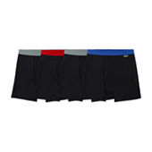 New Balance Mens 4 Pack Boxer Briefs, Color: Blue Black Red - JCPenney