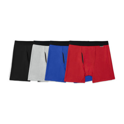 Fruit of the Loom Mens 4 Pack Boxer Briefs