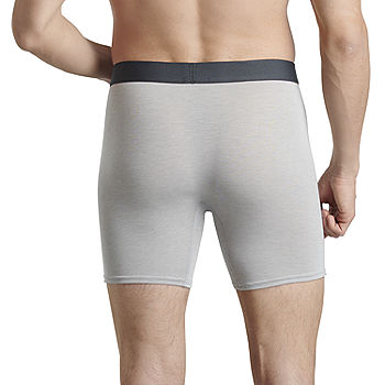 Fruit of the Loom Men's Beyondsoft Black and Gray Boxer Briefs, 4