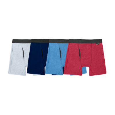 Fruit of the Loom Mens 4 Pack Boxer Briefs