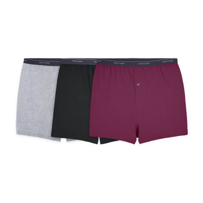 Fruit of the Loom Premium Cotton Knit Mens Big and Tall 3 Pack Boxers 3p72bmp