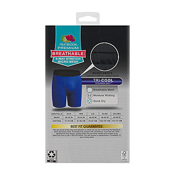 Fruit of the Loom Men's Lightweight Micro-Stretch Boxer Briefs