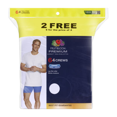 Hanes Ultimate Comfortblend Bonus Pack Mens 5 Short Sleeve Crew Neck  Moisture Wicking T-Shirt