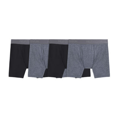 Stafford 4 Pack Woven Cotton Boxers (Small, Black Plaid) at