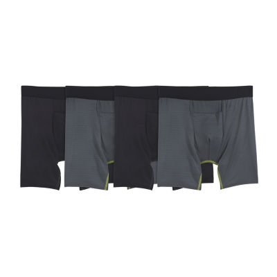 Fruit of the Loom 360 Stretch Cooling Channels Mens 4 Pack Boxer Briefs