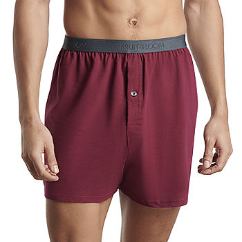 Fruit of the Loom Men's Knit Boxers, 6 Pack 